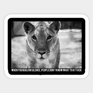 Lion Starring Photography Sticker